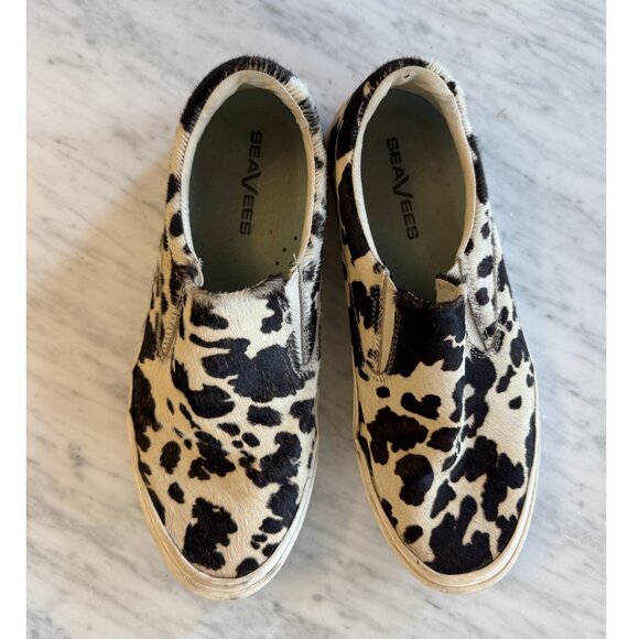 SeaVees - Cow Print Calf Hair Slip on - Picture 1 of 3